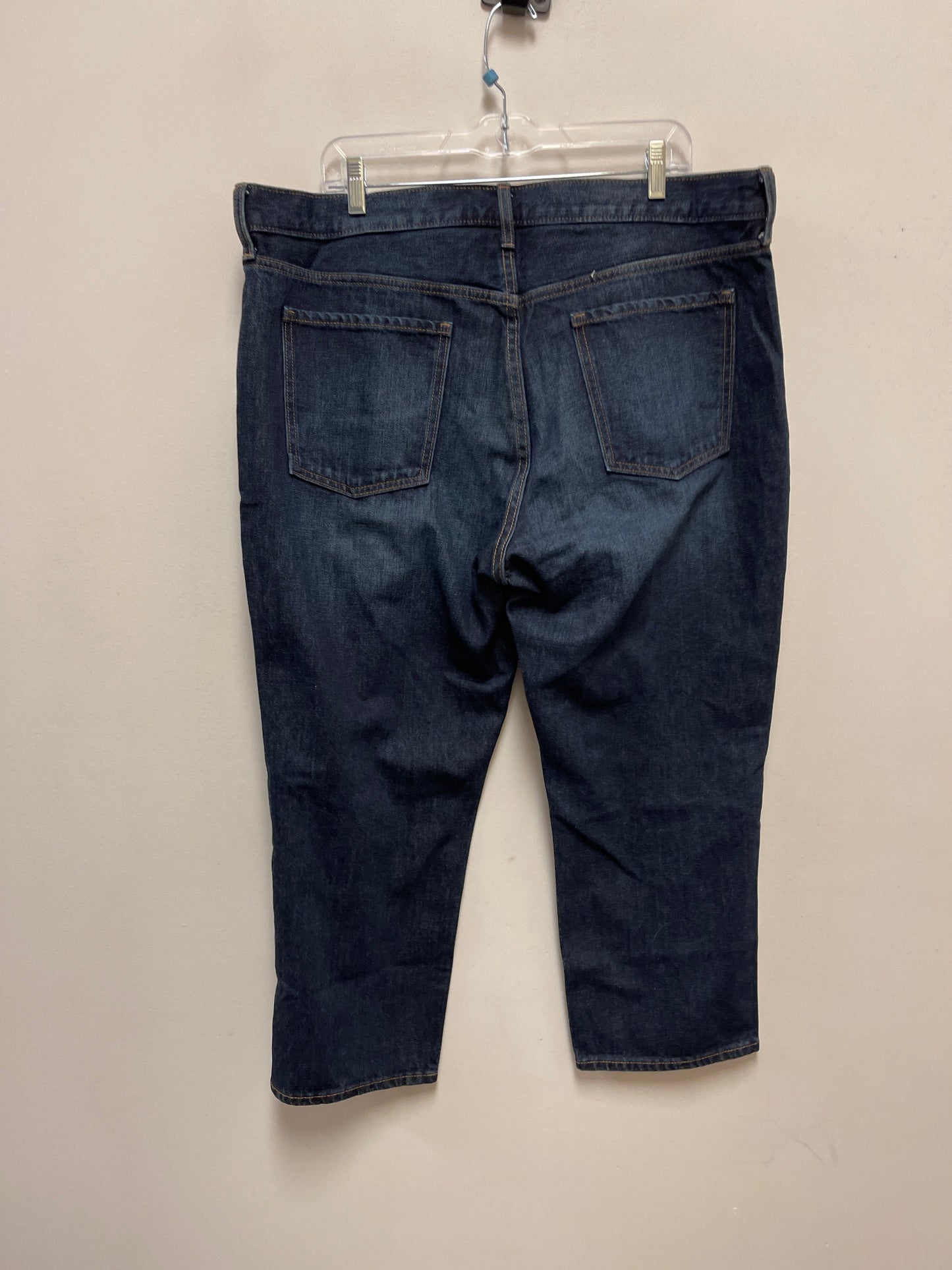 Jeans Straight By Old Navy In Blue Denim, Size: 16