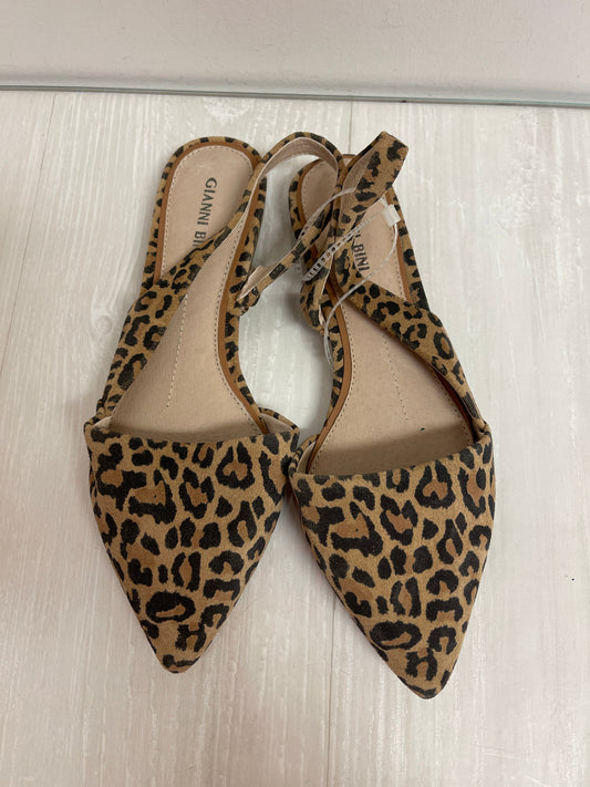 Shoes Flats By Gianni Bini In Animal Print, Size: 7.5