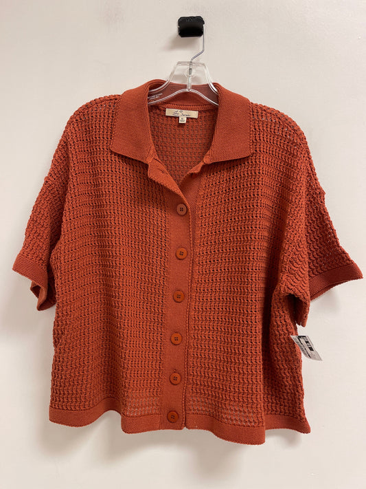 Top Short Sleeve By Clothes Mentor In Orange, Size: 1x