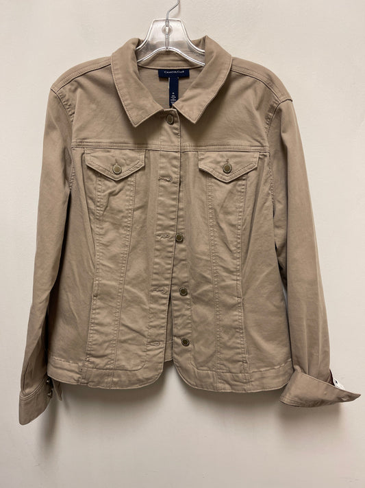 Jacket Denim By Charter Club In Tan Denim, Size: Xl