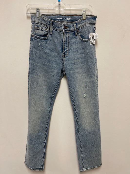 Jeans Straight By Old Navy In Blue Denim, Size: 14