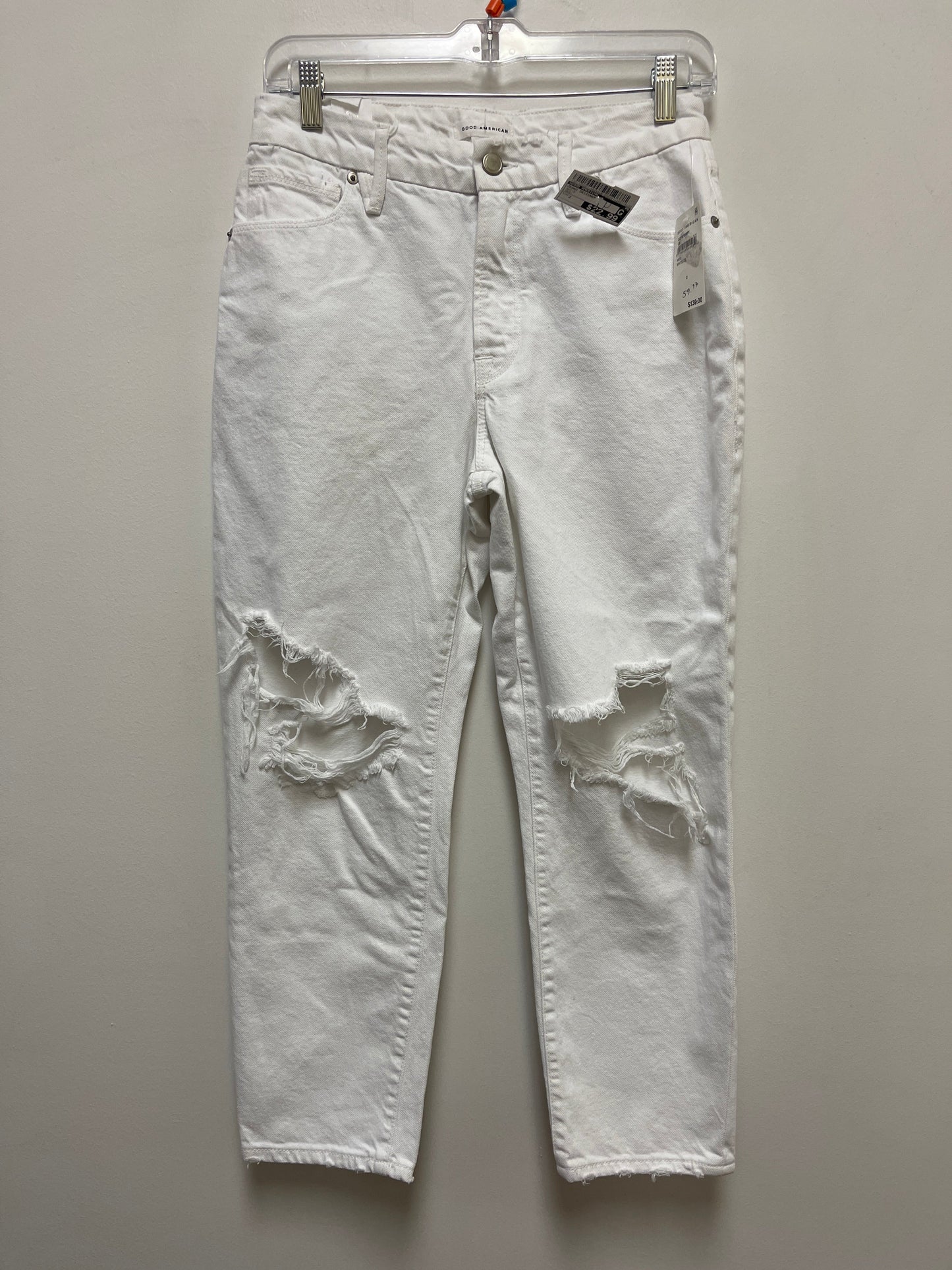 White Jeans Designer Good American, Size 2