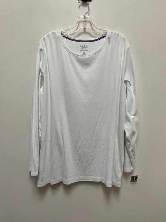 White Top Long Sleeve Croft And Barrow, Size 3x