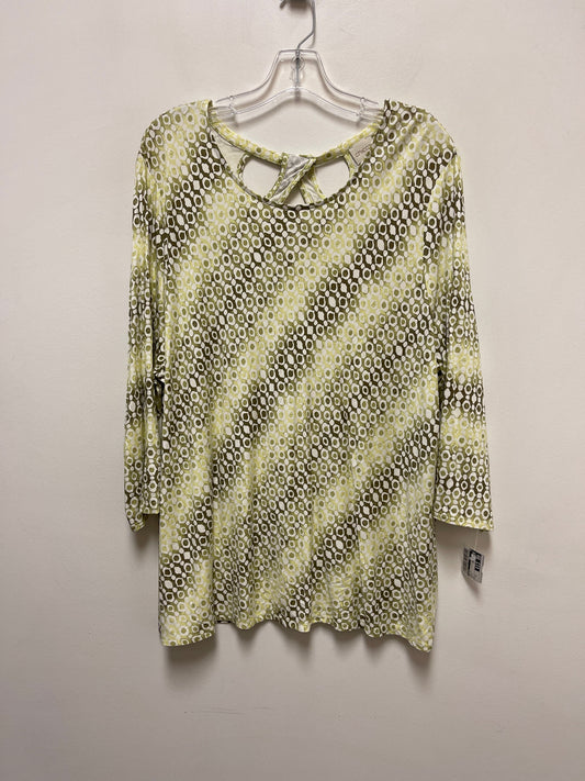 Green Top Long Sleeve Chicos, Size 2x