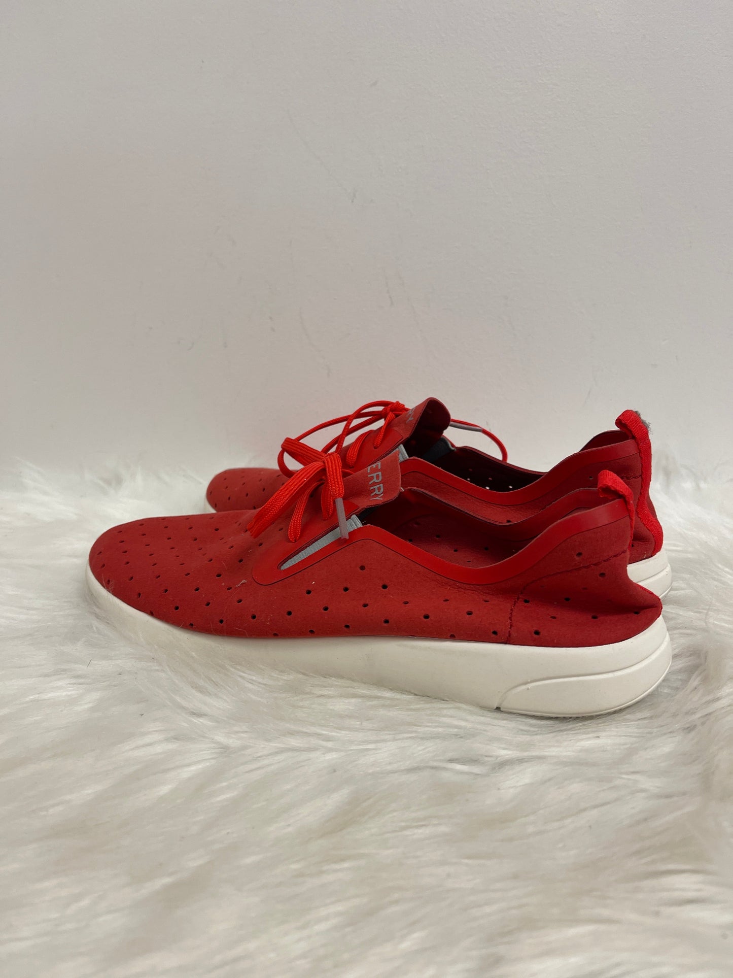 Shoes Athletic By Sperry In Red, Size: 9.5