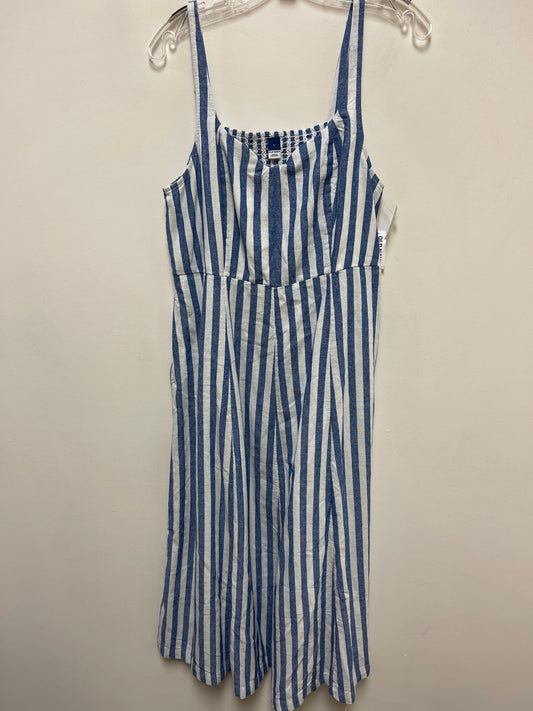 Dress Casual Maxi By Old Navy In Striped Pattern, Size: L