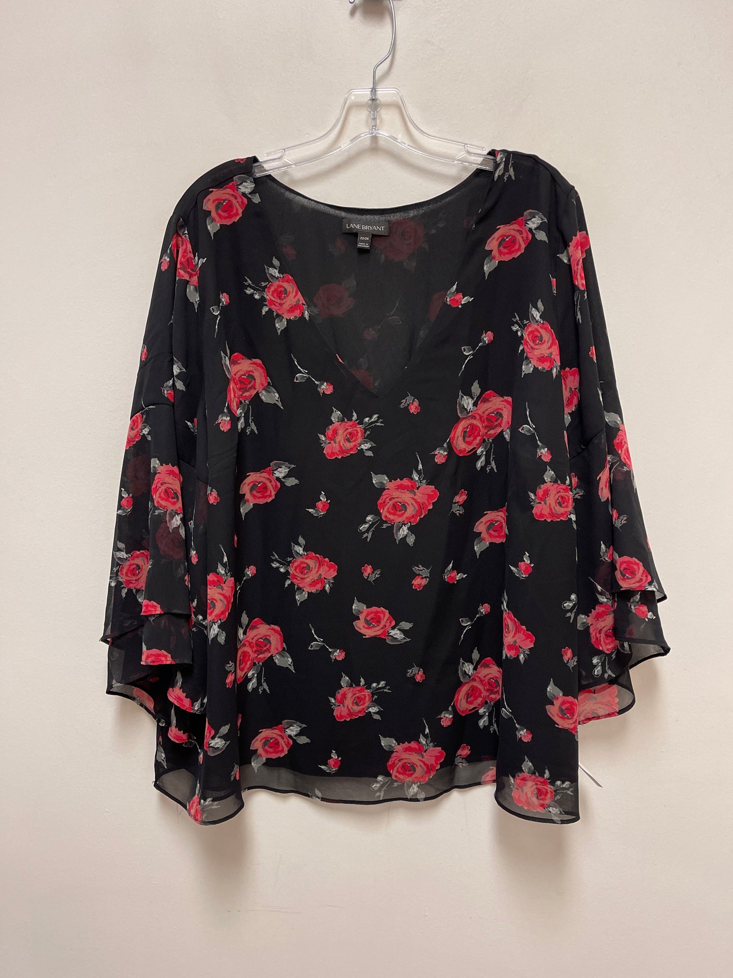 Top Long Sleeve By Lane Bryant In Floral Print, Size: 4x