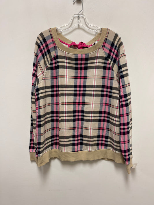 Sweatshirt Collar By Crown And Ivy In Plaid Pattern, Size: Xl