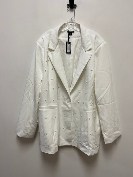 Blazer By Boohoo Boutique In White, Size: 3x