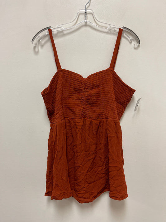 Top Sleeveless By Maurices In Orange, Size: 1x