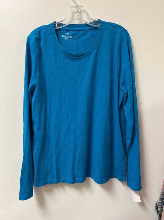 Top Long Sleeve By J. Crew In Blue, Size: Xl