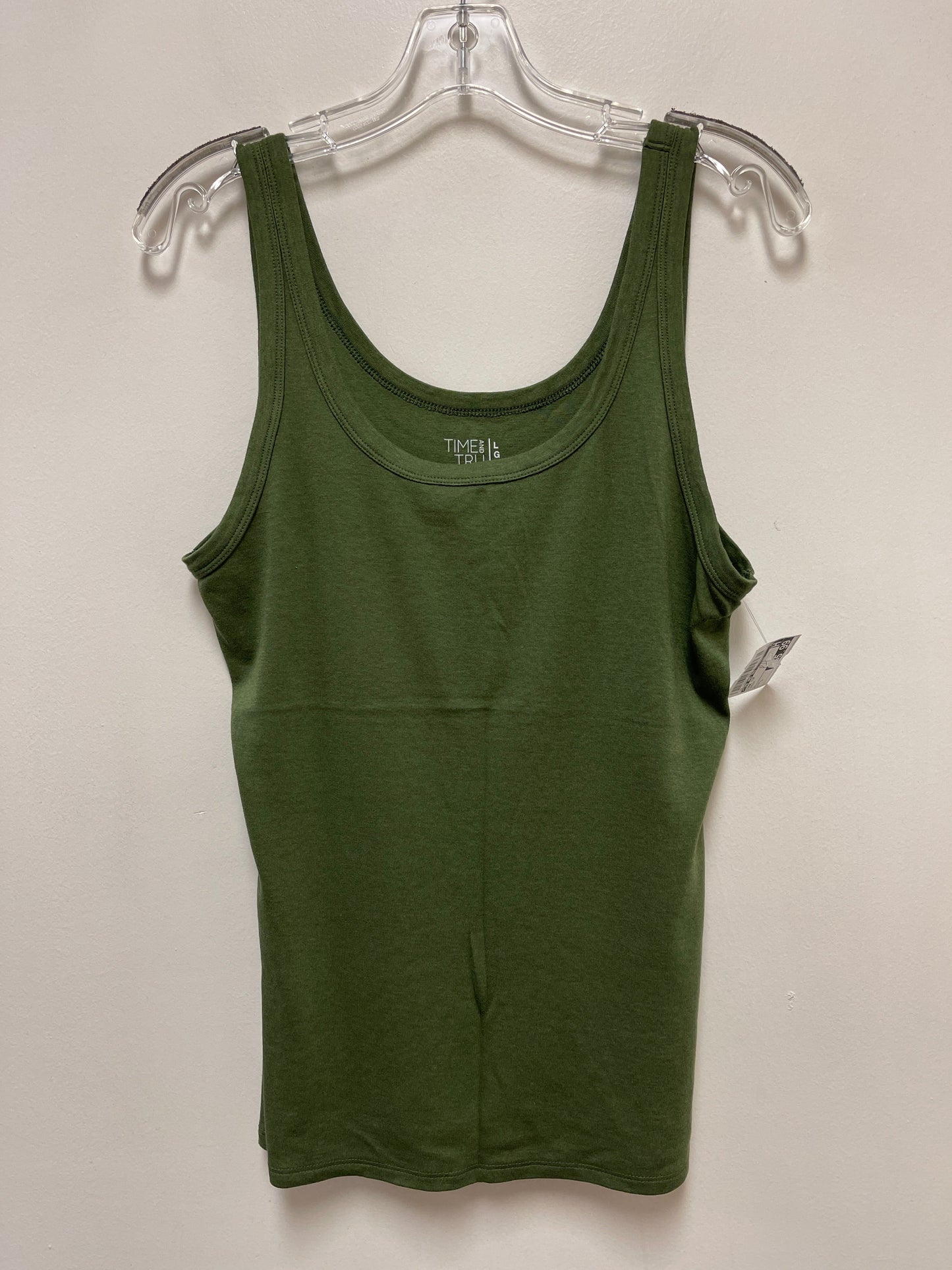 Tank Top By Time And Tru In Green, Size: L