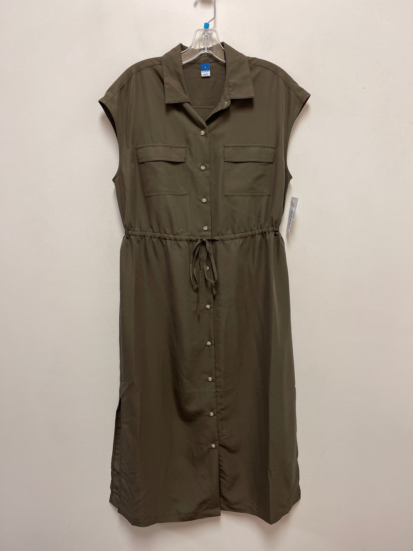 Dress Casual Midi By Old Navy In Green, Size: S