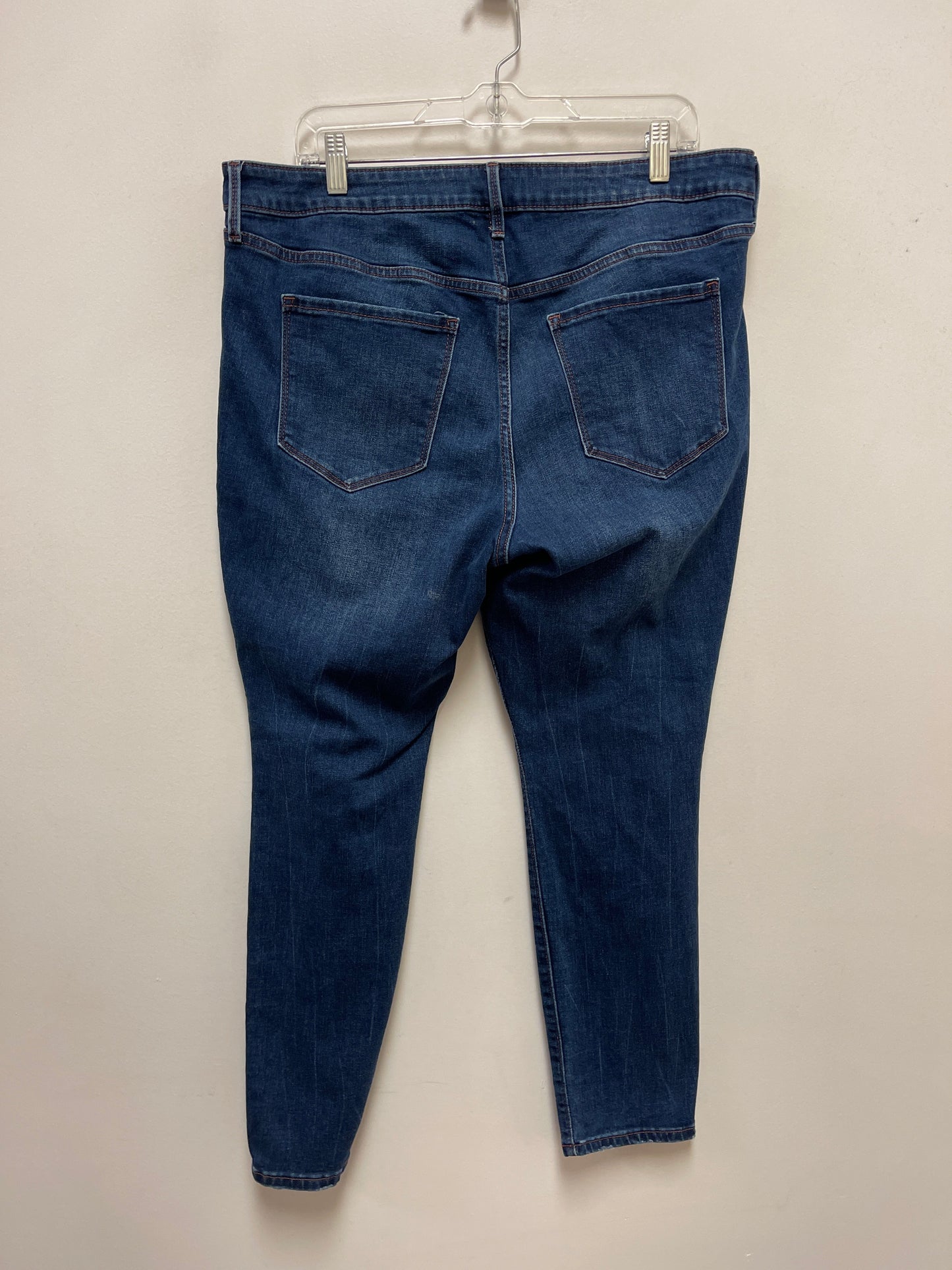 Jeans Skinny By Old Navy In Blue Denim, Size: 16