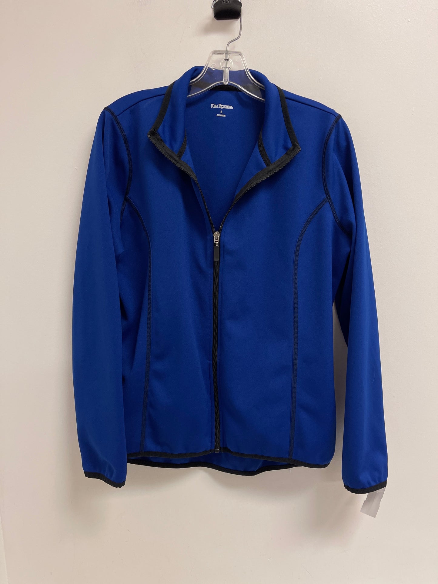 Athletic Jacket By Kim Rogers In Blue, Size: L