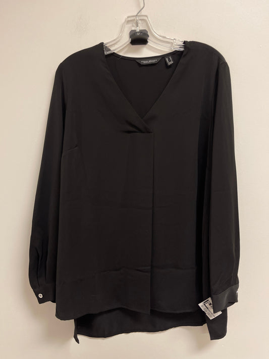 Top Long Sleeve By Susan Graver In Black, Size: M