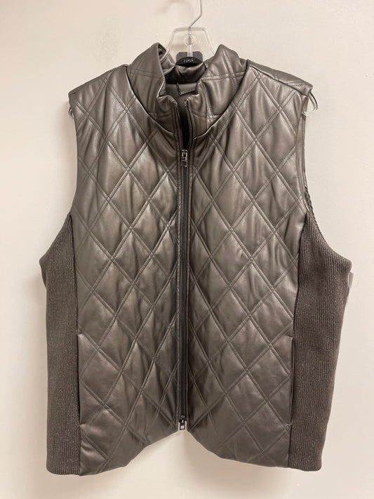 Vest Puffer & Quilted By Chicos In Silver, Size: 2x