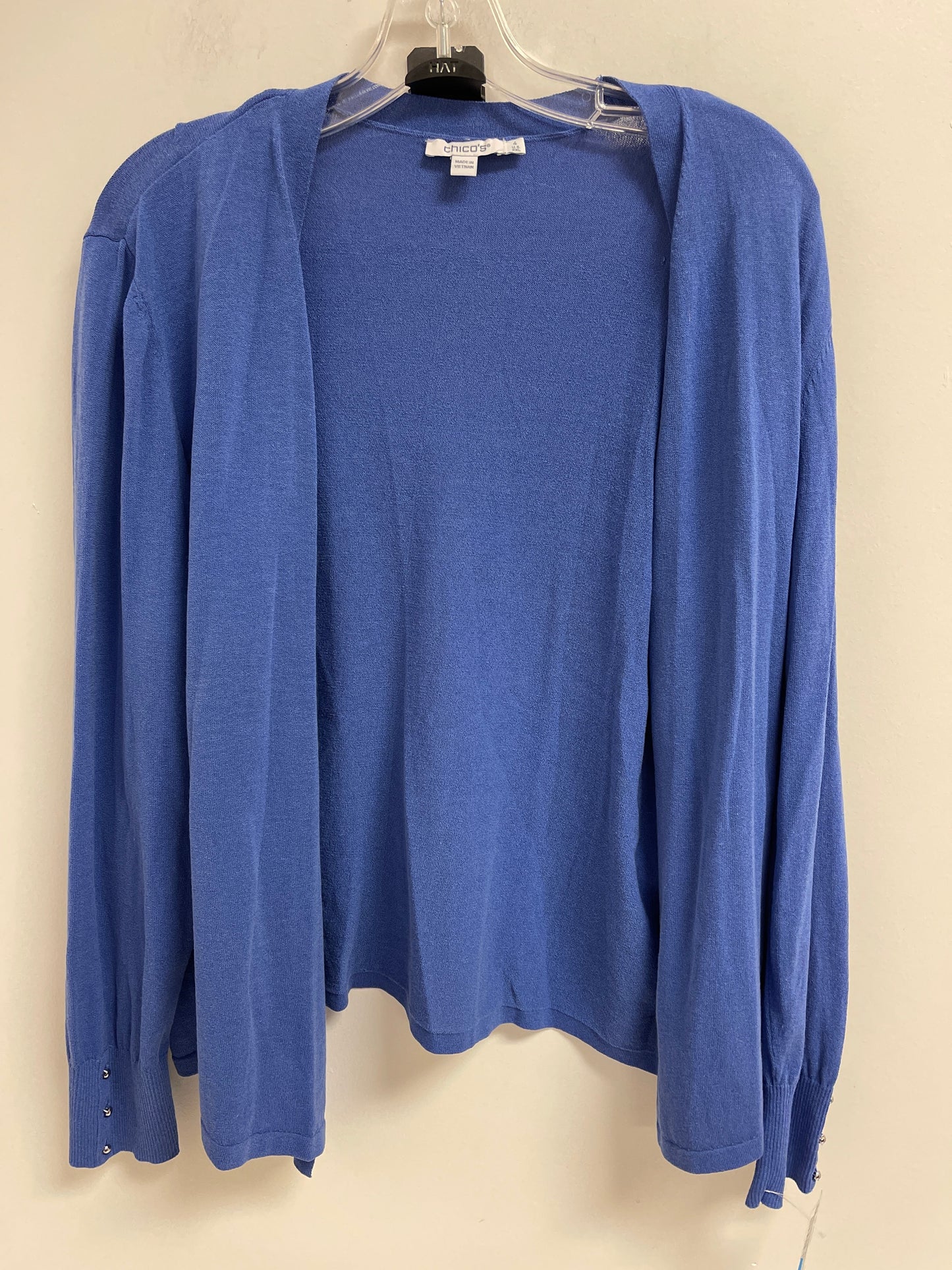 Cardigan By Chicos In Blue, Size: 2x