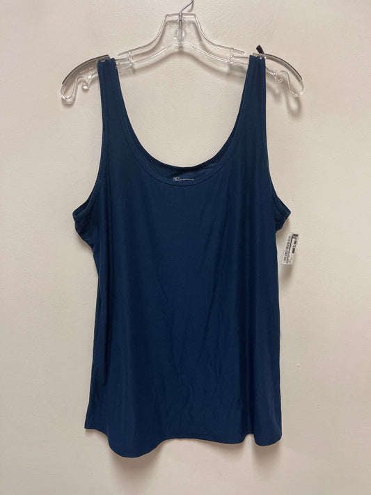 Tank Top By No Boundaries In Navy, Size: 3x