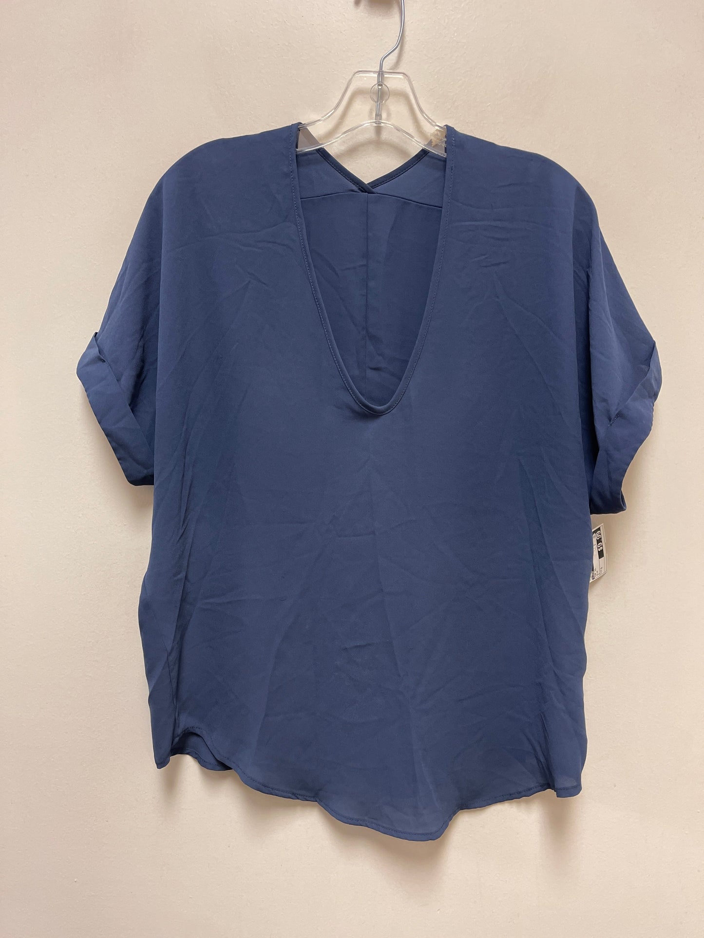 Top Short Sleeve By Lush In Blue, Size: S