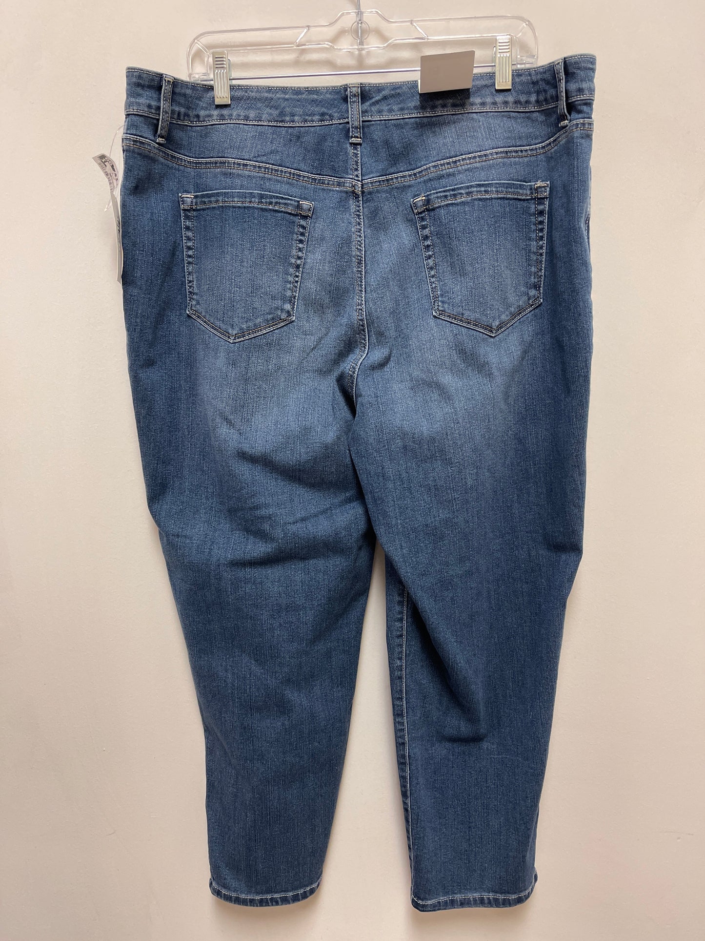 Jeans Cropped By Style And Company In Blue Denim, Size: 18