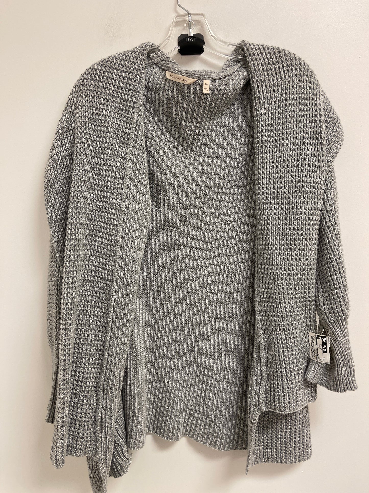 Cardigan By Soft Surroundings In Grey, Size: Mp