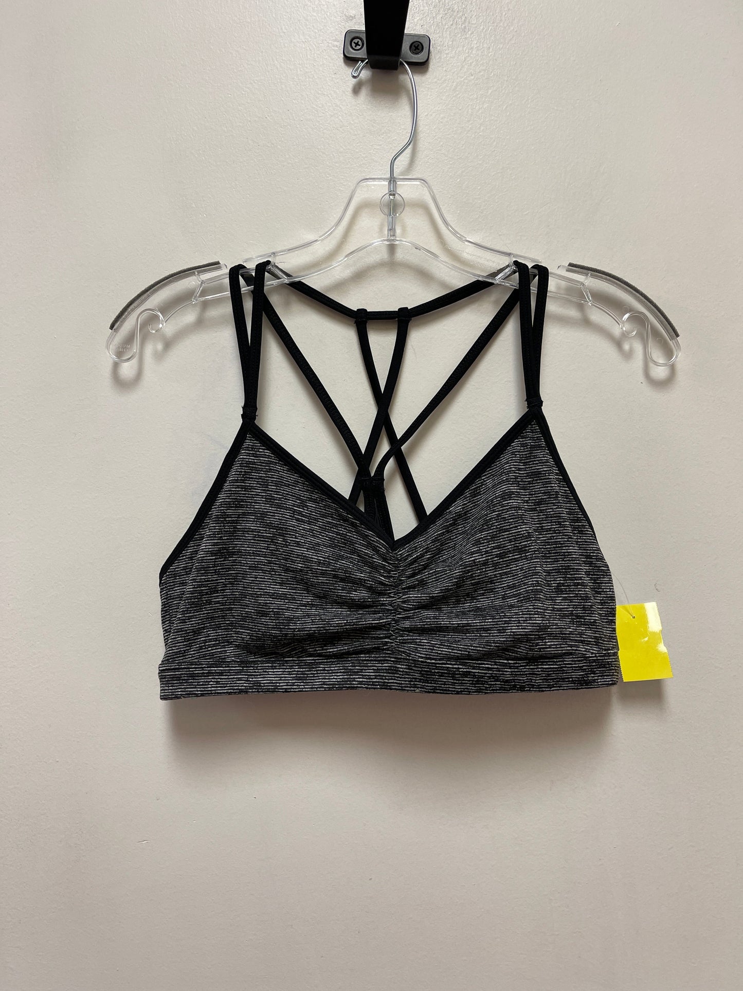 Athletic Bra By Old Navy In Black & Grey, Size: L