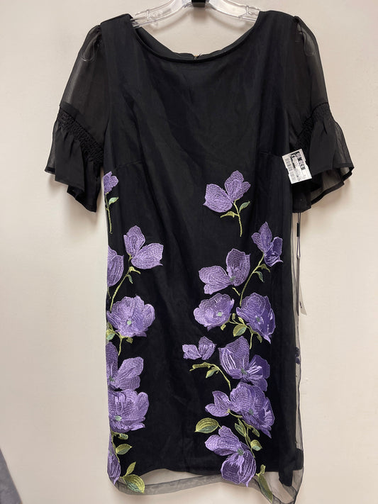 Dress Designer By Karl Lagerfeld In Black & Purple, Size: M