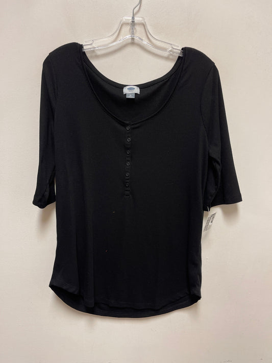 Top Short Sleeve By Old Navy In Black, Size: Xl