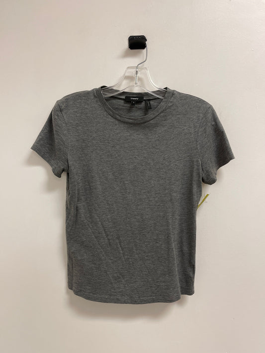 Top Short Sleeve Basic By Theory In Grey, Size: S