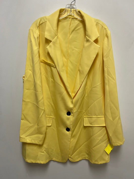 Blazer By Shein In Yellow, Size: 2x