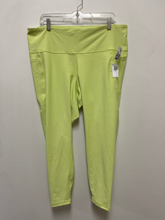 Athletic Leggings By Old Navy In Yellow, Size: 2x