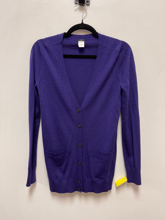 Cardigan By J. Crew In Purple, Size: Xs