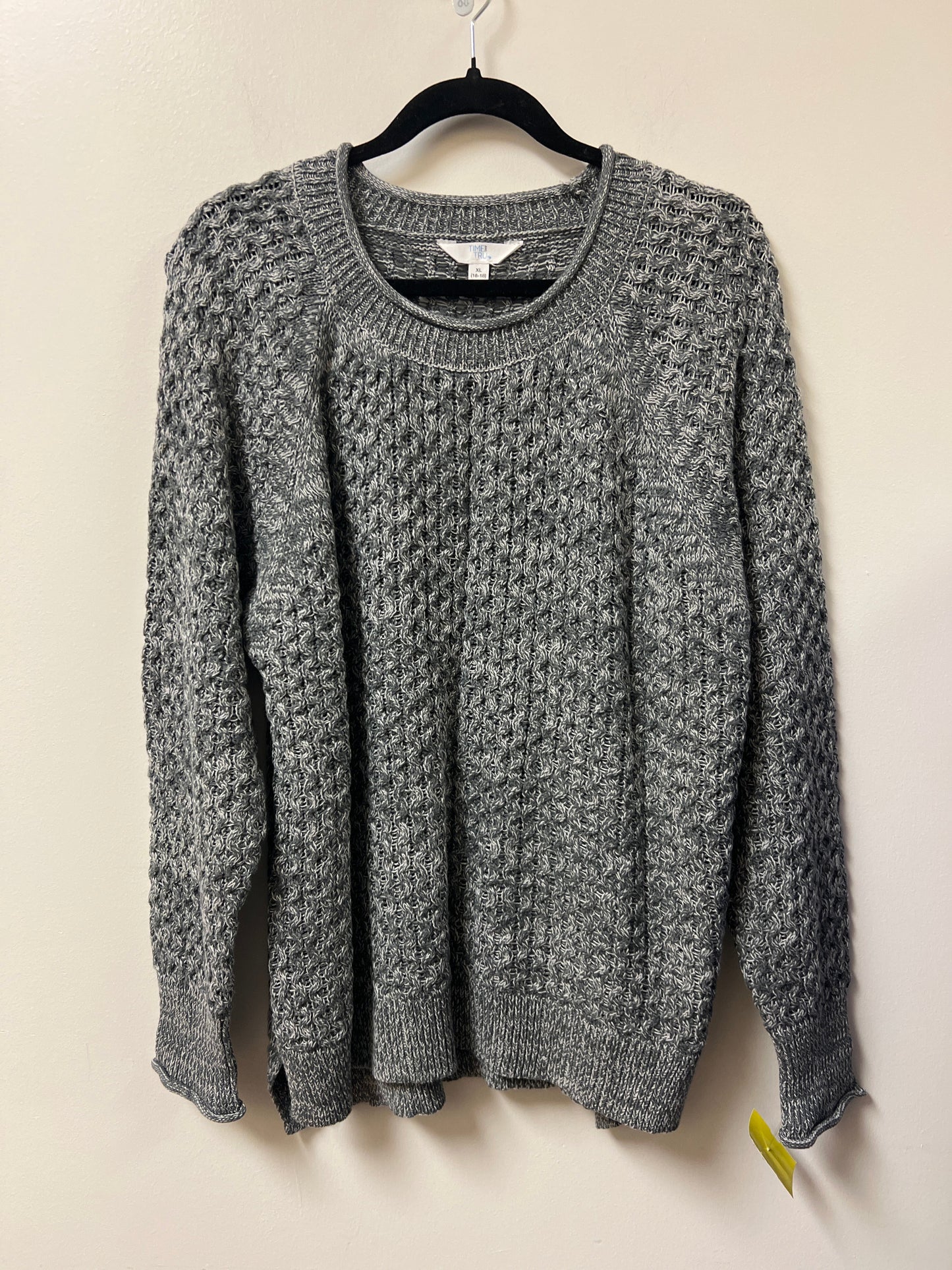 Sweater By Time And Tru In Grey, Size: Xl