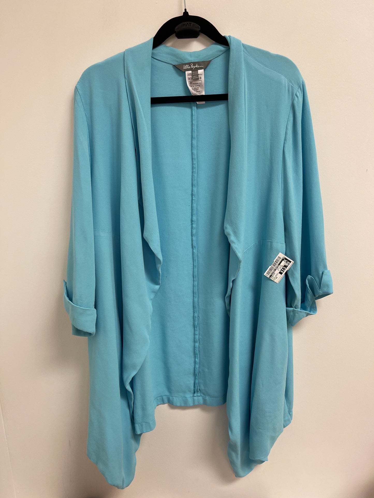 Cardigan By Clothes Mentor In Blue, Size: 4x