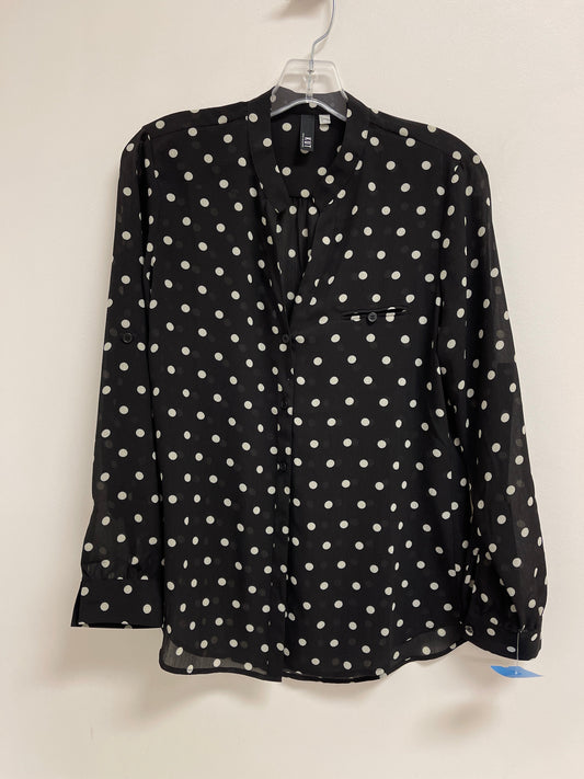 Top Long Sleeve By Kut In Polkadot Pattern, Size: Xs