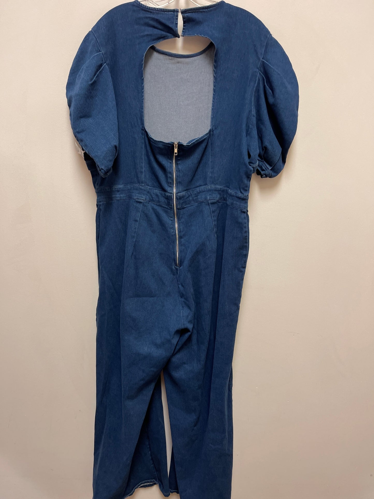 Jumpsuit By Ashley Stewart In Blue, Size: 1x