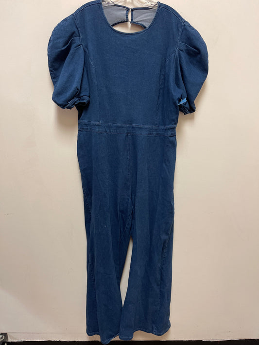 Jumpsuit By Ashley Stewart In Blue, Size: 1x