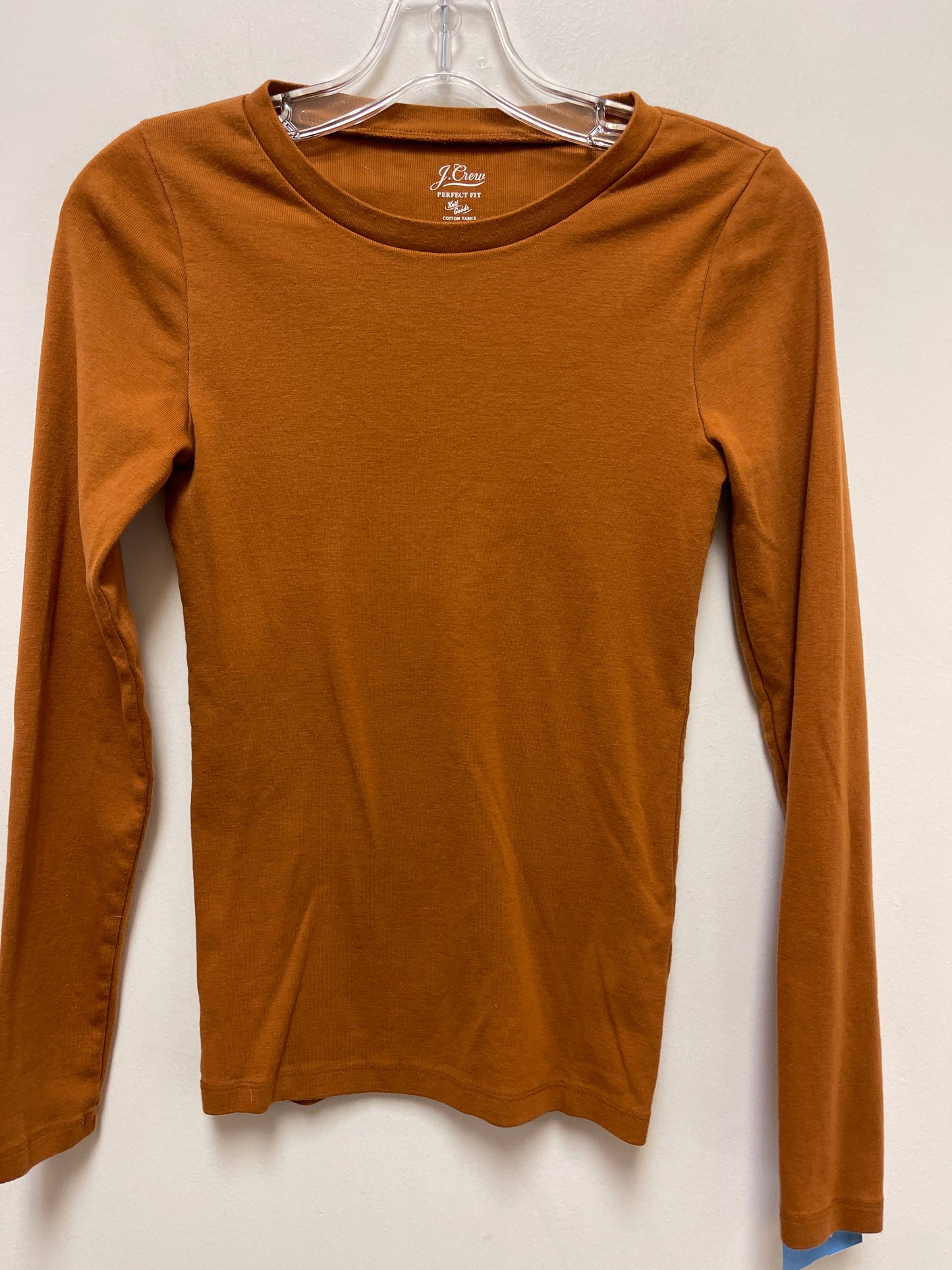 Top Long Sleeve Basic By J. Crew In Yellow, Size: S