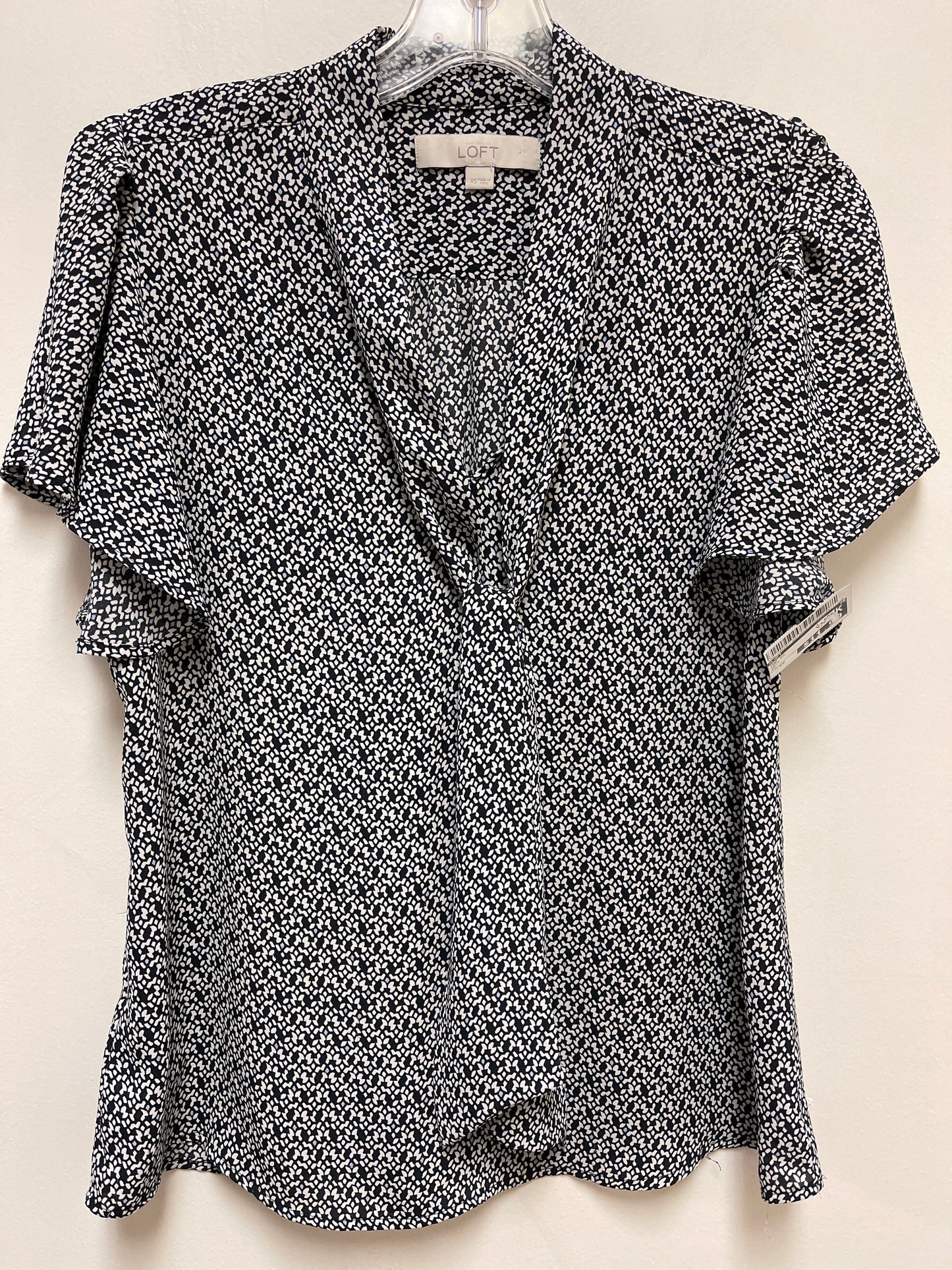 Top Short Sleeve By Loft In Navy, Size: Xs