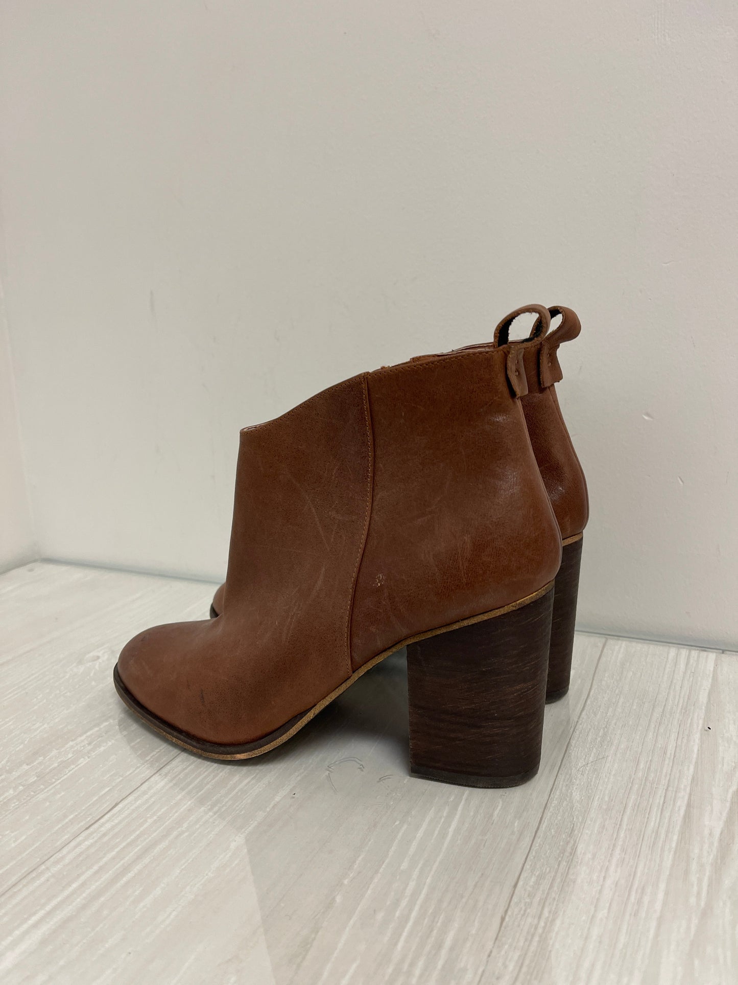 Boots Ankle Heels By Bp In Brown, Size: 9.5