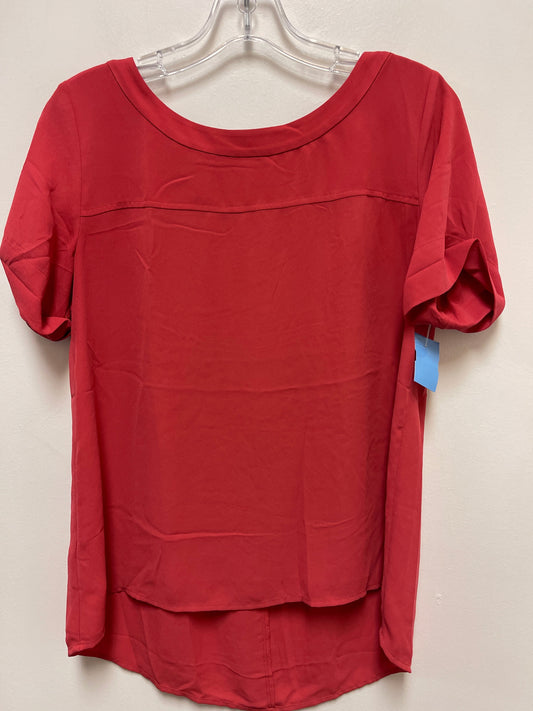 Top Short Sleeve By Loft In Red, Size: Xs