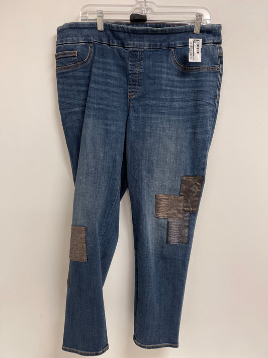 Jeans Skinny By Chicos In Blue Denim, Size: 12