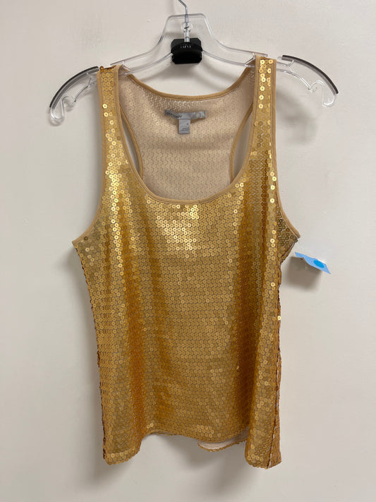 Top Sleeveless By Old Navy In Gold, Size: M