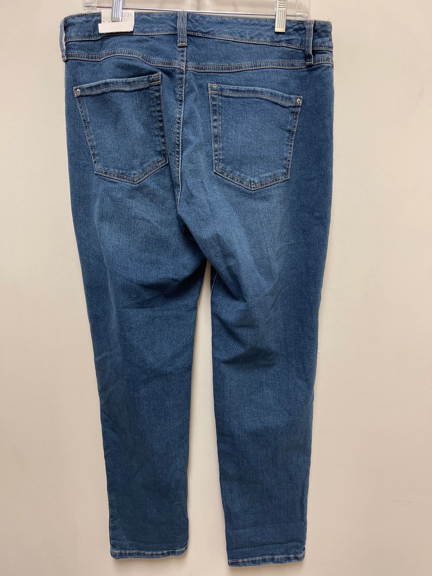 Jeans Straight By Inc In Blue Denim, Size: 12