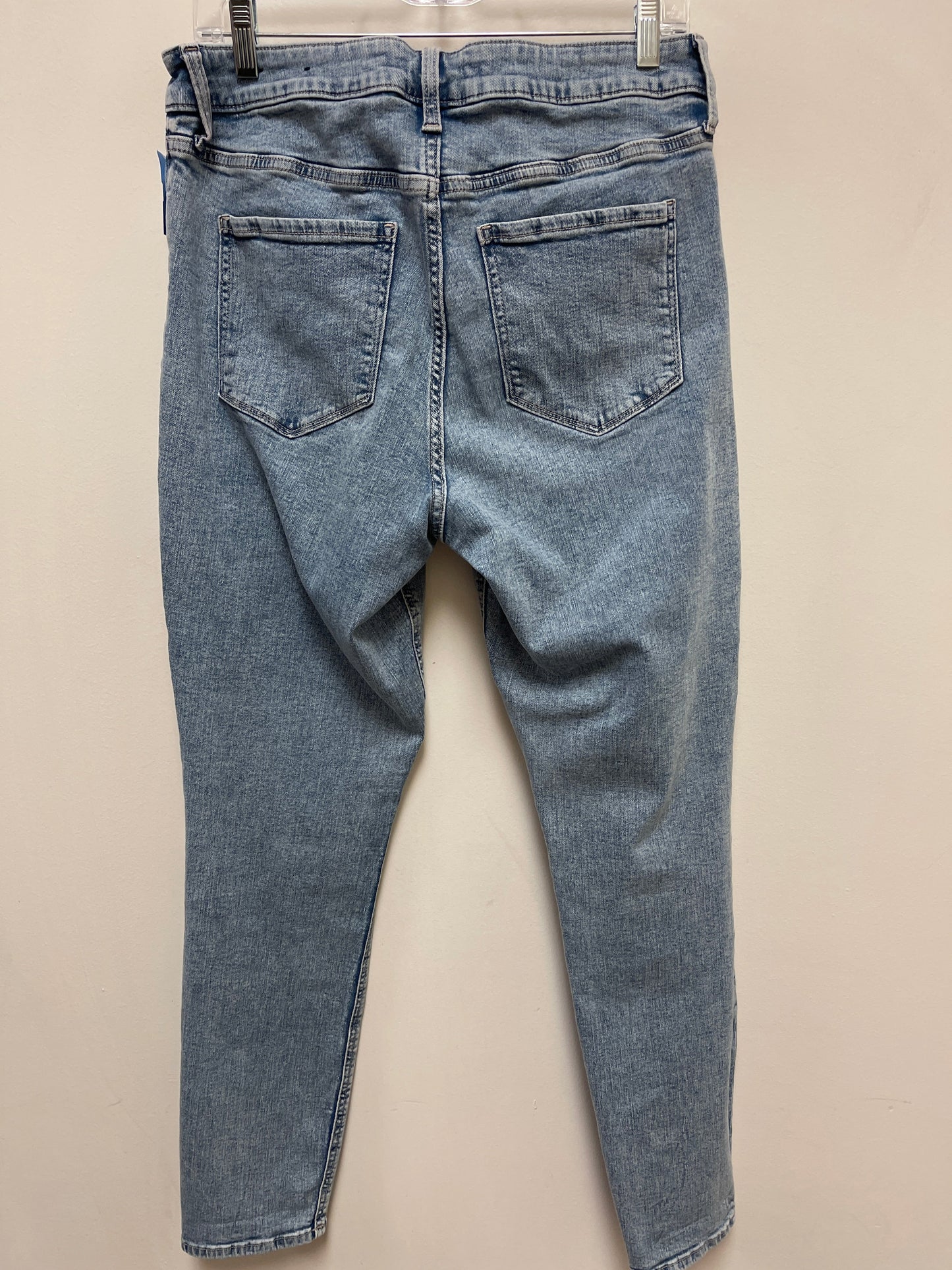 Jeans Skinny By Gap In Blue Denim, Size: 12