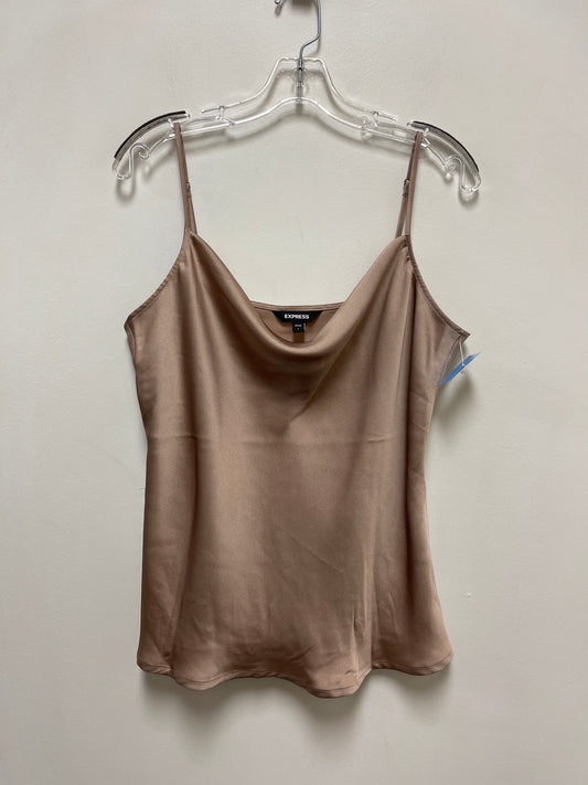 Top Sleeveless By Express In Brown, Size: L