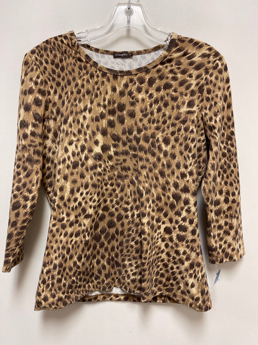 Top Long Sleeve By J Mclaughlin In Animal Print, Size: M