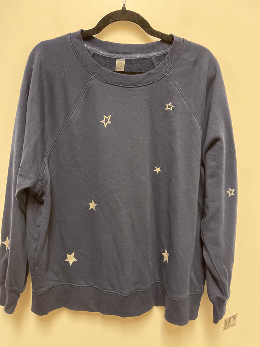 Sweatshirt Crewneck By Lou And Grey In Navy, Size: M