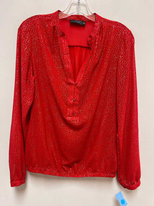 Top Long Sleeve By Limited In Gold & Red, Size: S